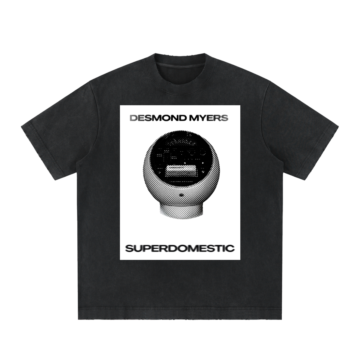 "Superdomestic" 8 Track Heavyweight Vintage Washed Frayed T-Shirt